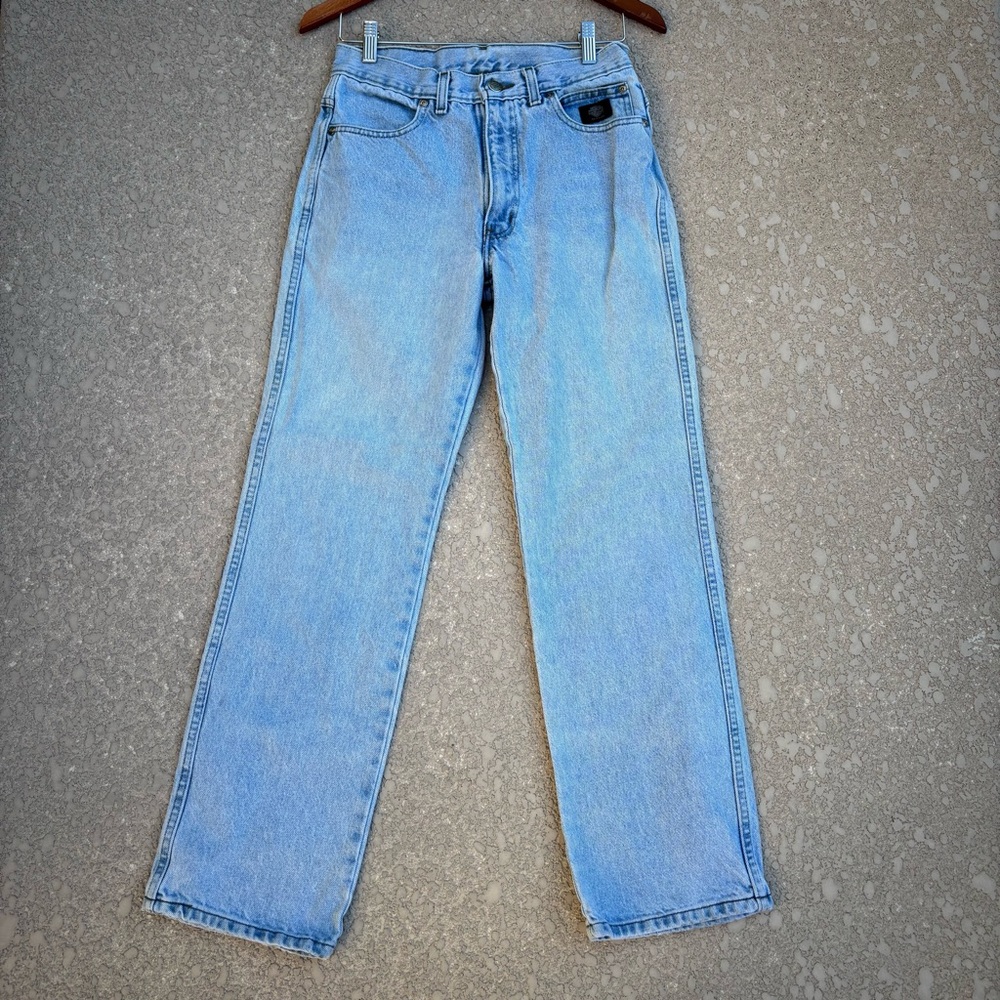 Vintage Harley Davidson Bootcut Jeans Light Wash Size 8 Denim Moto Biker